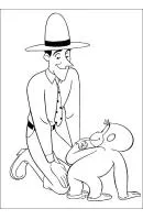 Curious George kleurplaat 2